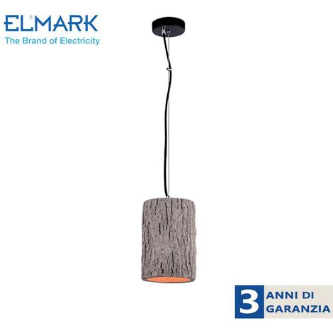 CIMENT-1D PENDANT 1XE27 CONCRETE