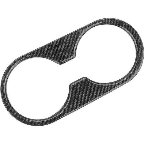 Garniture de panneau de porte-gobelet de console centrale en ABS style fibre de carbone pour Cx3 -3 2017 2018 (1/5)