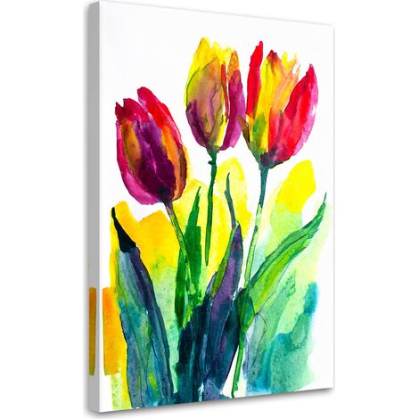 Wandbild Tulpen Natur Blumen 40x60 cm