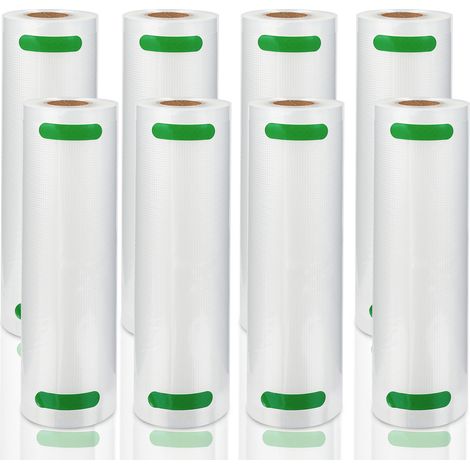 8 pièces rouleaux sous vide - sacs sous vide, Rouleau de film 20 x 600 cm film sous vide film sous vide scellant sous vide (1/7)