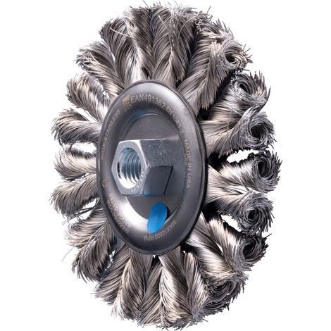 PFERD POS COMBITWIST Rundbürste gezopft RBG HD Ø 125x12 mm M14 Edelstahl-Draht-Ø 0,35mm Winkelschleifer (1/3)