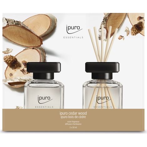 ipuro Essentials Raumduft cedar wood 2 x 50 ml Diffuser
