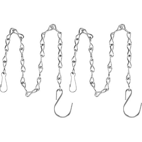(Y5GA5AC403164-S-50) 2 chaînes de suspension pour pots de fleurs, paniers, mangeoires à oiseaux, jardinières, lanternes, décorations, suspensions pour plantes (1/4)