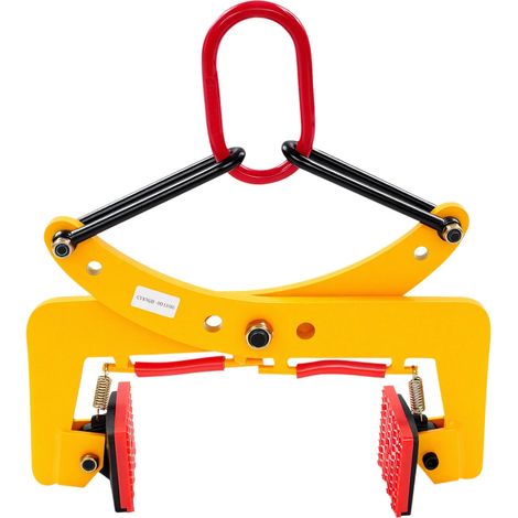HAUTOUR Pince à bordure, pince de levage, porte-pierre, extracteur de palettes, jaune, 8-30 cm, 280 kg, pour soulever des matériaux tels que le marbre, les dalles de granit, bois (1/5)