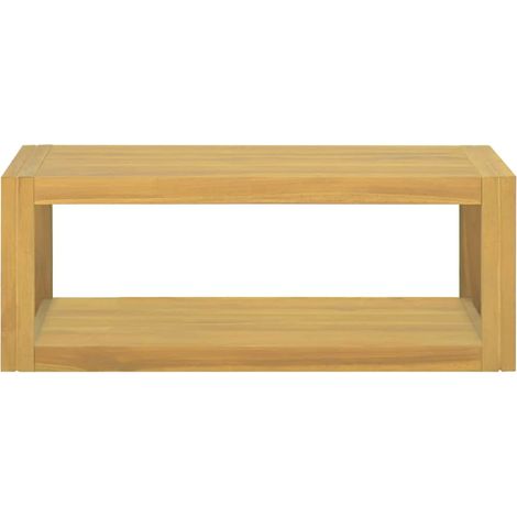 Maison Exclusive - Mobile da Bagno a Parete 90x45x35 cm in Legno Massello di Teak (1/5)