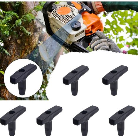 Tiradores universales para cortacéspedes de 70x40 mm en plástico negro - Arranque fácil, diámetro de hasta 4 mm - Paquete de 6 - OTROS (1/4)