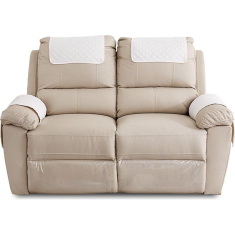 Housses d'accoudoirs de canapé, housses d'appuie-tête imperméables, avec poches, adaptées aux accoudoirs de fauteuils inclinables, housses d'accoudoirs matelassées antidérapantes, quatre pièces. (1/5)