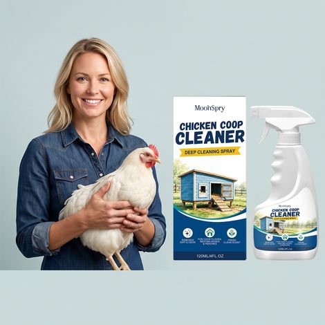Nettoyant pour poulailler - Nettoyage doux pour une utilisation quotidienne dans les poulaillers et les fermes, élimine les odeurs et laisse un parfum durable -- Nettoyant 120 ml1, lingettes1 -- DTEKG (1/5)