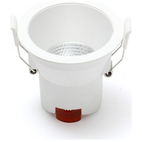 Spot LED Encastrable D90 9W IP44 Rond Blanc V1 - Blanc neutre - 4000K (1/5)