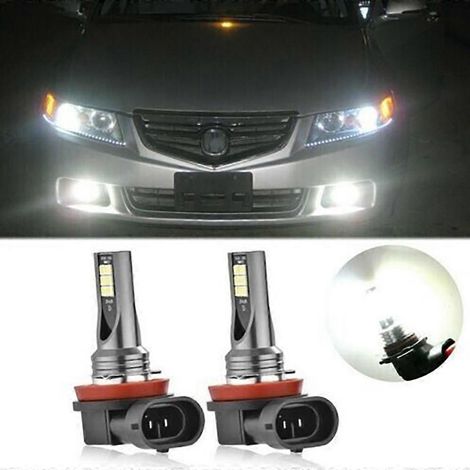 ampoules LED H11 H8 6500K pour feux antibrouillard, compatibles Canbus, ampoules xénon, livraison DHL (1/3)