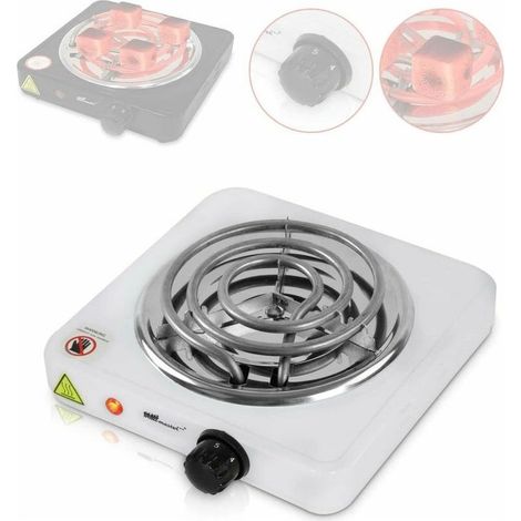 Allume Charbon - Électrique, 1000 W, Thermostat 5 Positions, Protection Surchauffe, en Blanc - Plaque Chauffante Chicha, Narguilé, Charbon Naturel LO-Ron (1/5)