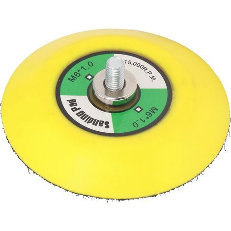 Set mit 3 PU-Schleifscheiben (76 mm, M6x1) für Schleif- und Poliermaschinen, 15.000 U/min Saugnapfscheiben, geeignet zum Schleifen, Polieren und Glätten (1/5)