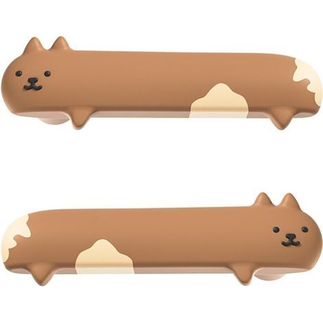 Set mit 2 kollisionsbeständigen Silikon-Türgriffüberzügen, Schutzpolstern, Sicherheitshüllen, kältebeständigen Haushaltsgriffen (1/5)