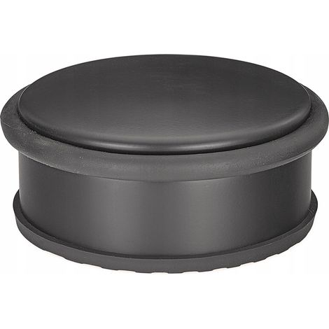 Geko Türstopper schwarz matt aus Edelstahl 10,3 cm