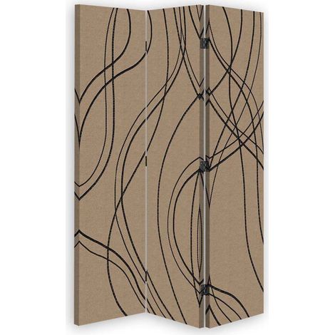 Paravento bilaterale 360, Onde decorative - 110x170 (1/5)