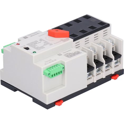 Commutateur de Transfert Automatique 2 Sources Sans Coupure 4P 100A Type PC Isolation ATS 400V AC (1/5)