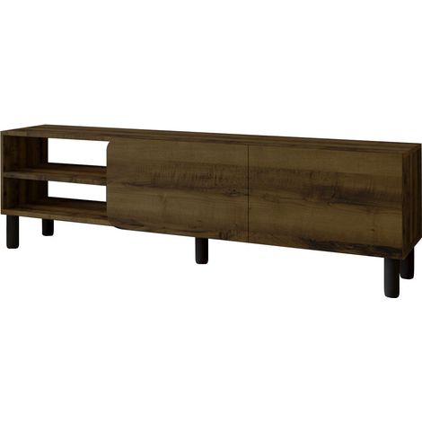Porta TV in legno "River" - 150 x 31,4 x 48,2 cm - Noce antico