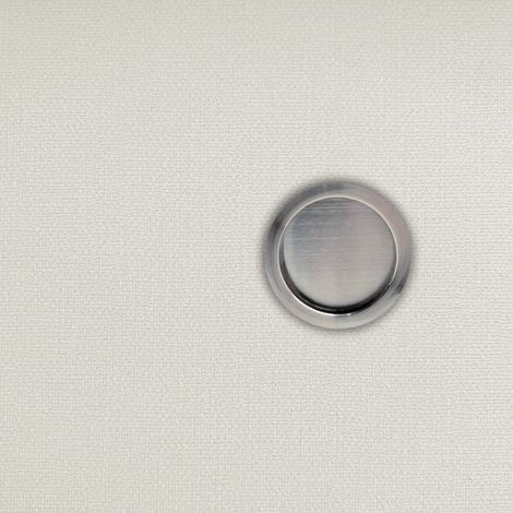 Poignée cuvette encastrée ronde grise avec tire-doigt pour porte coulissante