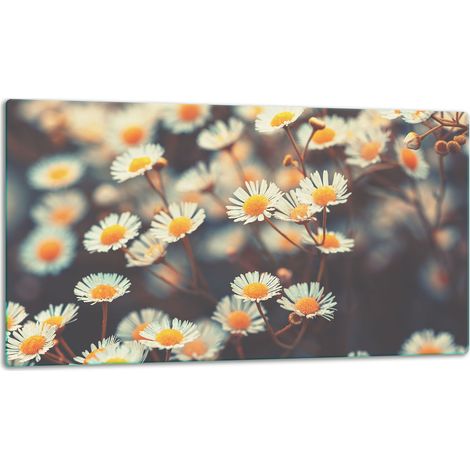 Tabla de cortar de vidrio 52x30 flores (1/5)