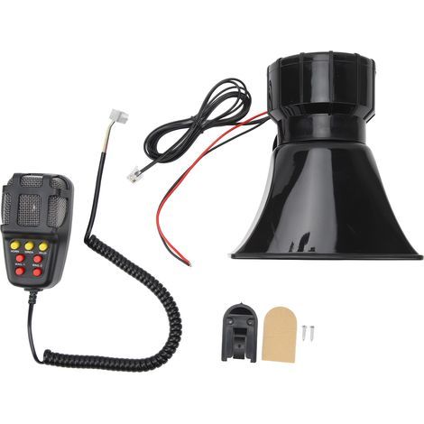 Avertisseur Sonore 7 Sons Klaxon Puissant avec Enregistrement, Système de Haut-Parleur 12V pour Camion, Poids Lourd, Bateau, Voiture (1/5)