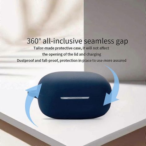 Étui de protection en silicone lavable pour écouteurs QCY Melobuds ANC HT05, résistant aux chocs (1/4)