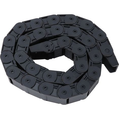 Chaîne porte-câbles, chaîne en nylon silencieuse pour charges lourdes, structure robuste et haute résistance à l'usure pour charges légères sur de courtes distances.