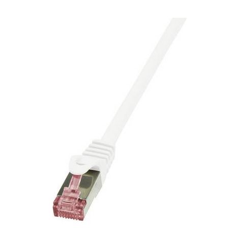 Cable reseau blanc 1.50m SFTP blinde RJ45 cat6 (1/2)