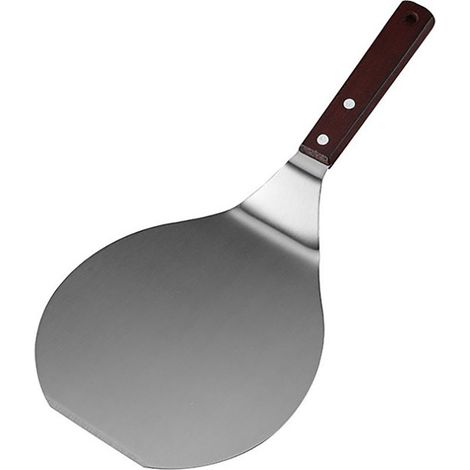Pelle à Pizza en Acier Inoxydable avec Manche en Bois - Outil Polyvalent pour Transfert de Pizzas, Gâteaux et Pâtisseries (1/5)