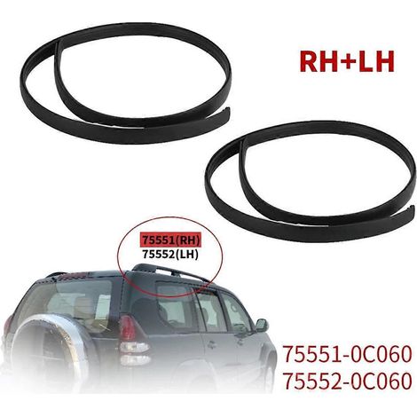 Bande de finition latérale pour drain de toit RH 75551-0C060 pour 2007-2021-- (1/5)