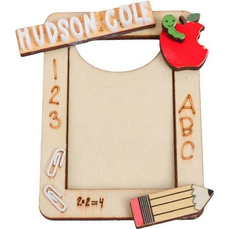 Cadre photo en bois, mini cadres vintage avec aimant -- (1/5)
