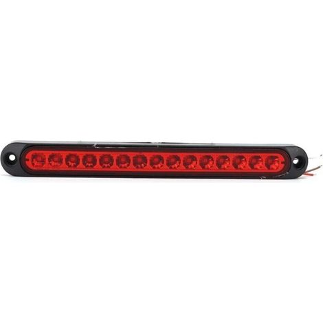 Feu arrière de freinage à 15LED 10V-30V, étanche IP67, adapté aux camions, remorques de bateaux semi-cargos, rouge,de (1/4)