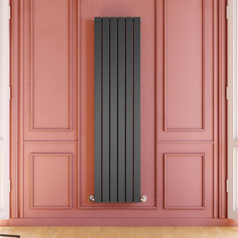 ELEGANT 1800 x 452mm Anthracite Vertical Radiator Designer Double Column Radiators Bathroom Flat Panel (1/5)