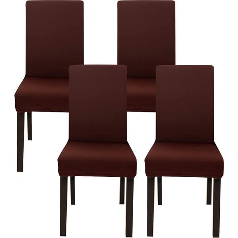 housse De Chaise Extensible 4 Pices,housse De Salle  Manger Universelle Lavables,couverture De Chaise Facile  Nettoyer Pour Dcor Salle  Manger Hte (1/5)