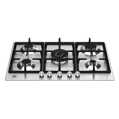 Bertazzoni La Germania P755CLAGX. Colore del prodotto: Acciaio inox, Posizionamento dell'apparecchio: Da incasso, Dimensione della larghezza del piano cottura: 75 cm. Bruciatore piccolo: 1000 W, Br... (1/2)