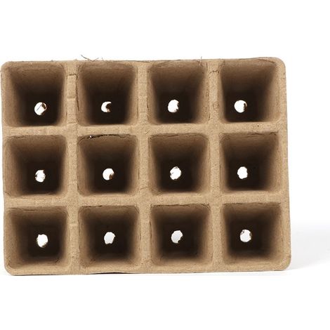 10 Pièces Pots Biodégradables, Petits Pots de Fibre, Pot Jardinage en Se, Godets Semis Plantes Biodégradables, Fleurs, Pots de semences pour Jardin