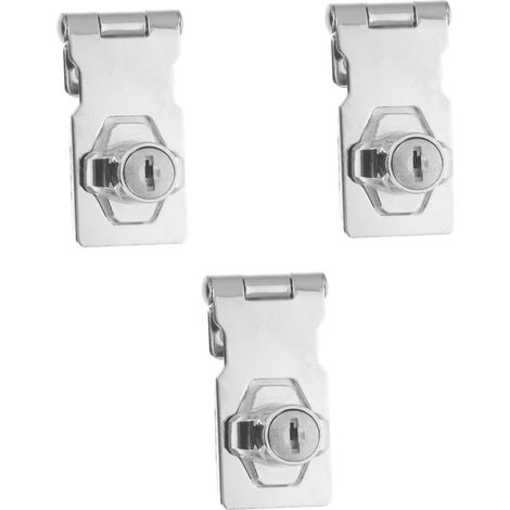 Serrure de sécurité OSALADI 3 pièces pour armoire, Acier inoxydable (1/5)