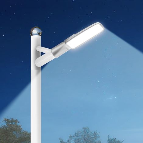 100W Éclairage public extérieur, Blanc 6000K Projecteur de sécurité 10000LM, Projecteur grand angle 120° pour parking, étanche IP66, 220-240 V CA, pour cour, jardin, route, allée (1/5)