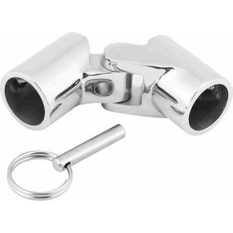 Raccord pivotant pliable en acier inoxydable pour tube et tuyau (22 mm) (1/4)