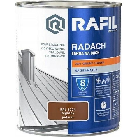 Rafil Radach brique semi-mate RAL8004 0,75L (1/2)