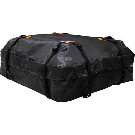 600D Waterproof Cargo Bag Car Roof Carrier Cargo Bag Universal Luggage Bag Cube Storage Bag for Travel Camping,Black (1/5)