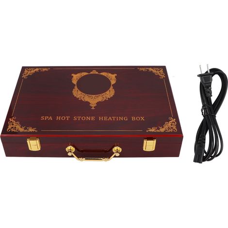 Chauffage électrique professionnel pour pierres de massage, coffret portable 110V pour spa à domicile, chauffe-pierres chaudes, prise US incluse (1/5)
