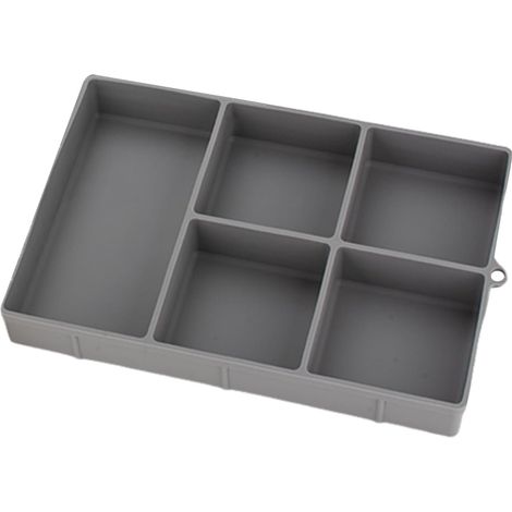Vegetable Tray, Snack Tray Divided into 5 Compartments, Plate (1/5)
