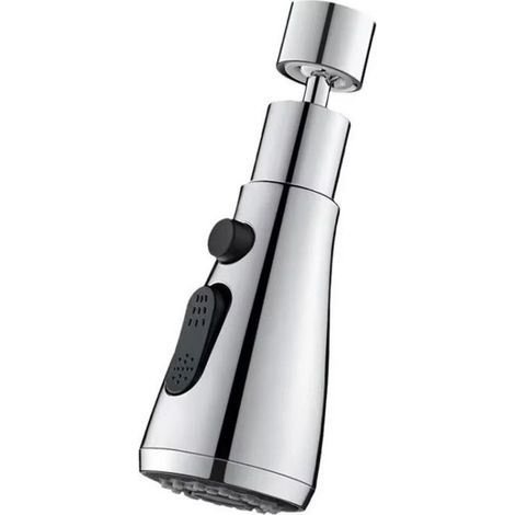 Rallonge de robinet de cuisine universelle – Connecteur d'évier, bec pivotant – Protection anti-éclaboussures – Noir (1/5)