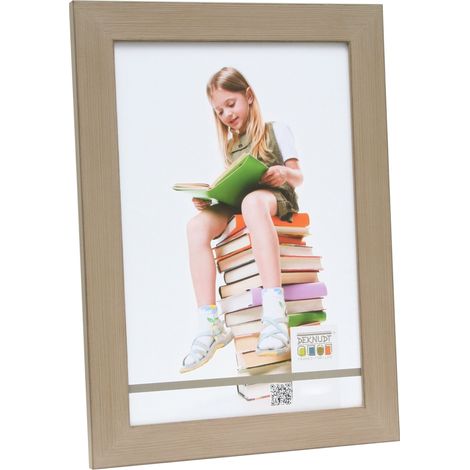 Style Rustique Cadre Photo Peinture Calcaire Bois Beige 21 x 16,7 x 1,4 cm