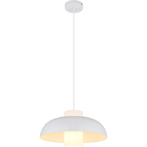 Globo - lámpara colgante - LOWE - blanco - metal - Ø 38cm - E27 - (1/3)