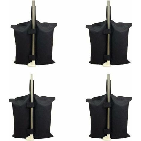 Sac de lestage robuste de qualité industrielle avec coutures doubles pour auvent de tente dépliable Noir (1/4)