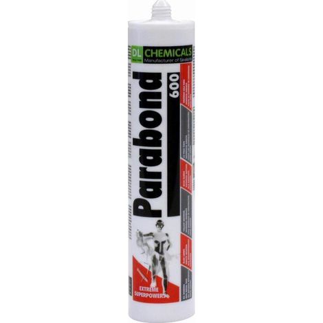 Parabond 600 DL CHEMICALS Stucco polimerico MS - Cartuccia da 290 ml - Grigio cemento - 40001000