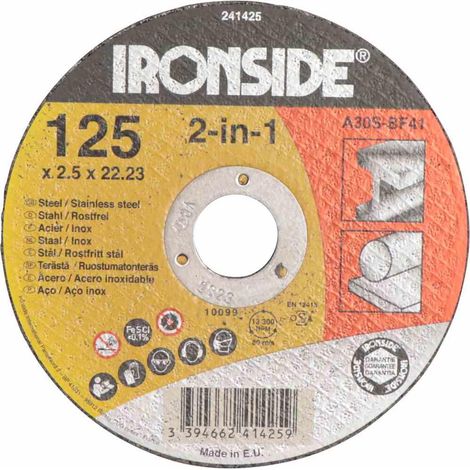 Trennscheibe für Metall 125 x 2,5 mm Bohrung 22 mm (1/2)