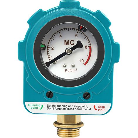 Controlador de presión, resistente al agua, monitoreo eficiente, azul (1/2)