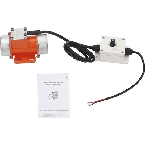 Moteur de Vibration Électrique 60 W DC12 V avec Contrôleur de Vitesse, Moteur Sans Balais à Grande Vitesse en Alliage, Vibrateur de Béton 4000 Tr/Min (1/5)